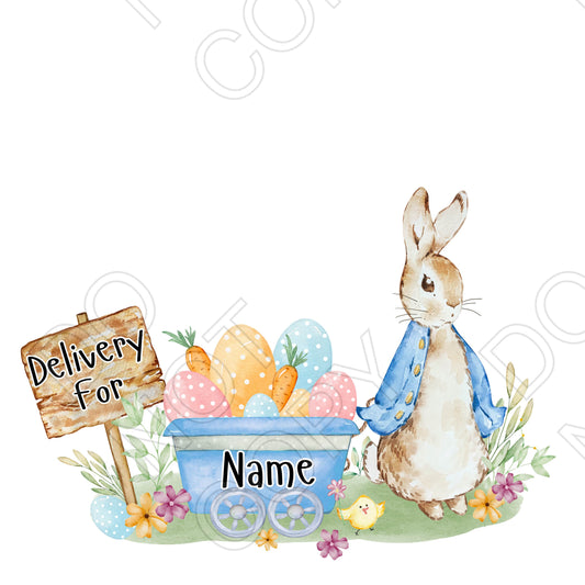 UV-DTF Vintage Easter Delivery Design (Bespoke wording)