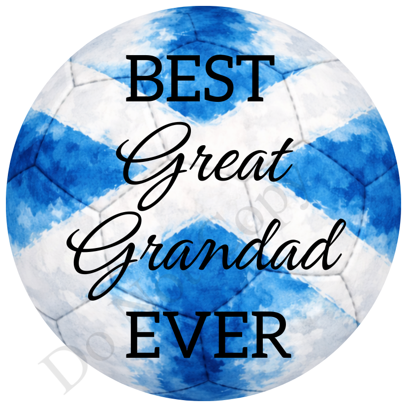 UVDTF Transfer - Scotland colour football design suitable for 4cm keyrings  (Choice of Names)