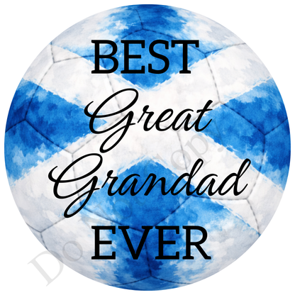 UVDTF Transfer - Scotland colour football design suitable for 4cm keyrings  (Choice of Names)