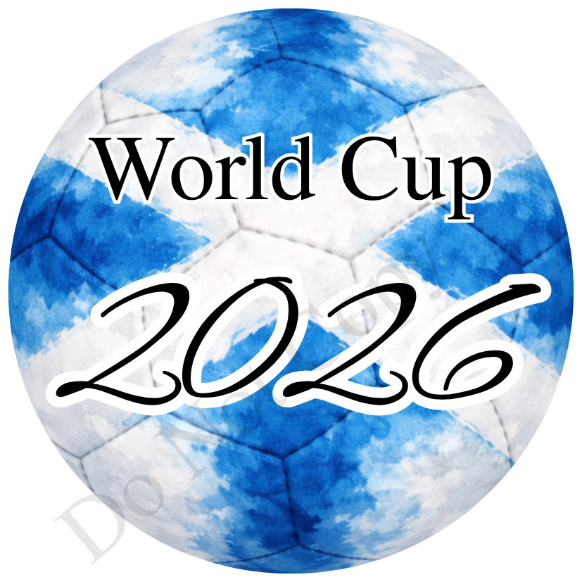 UVDTF Transfer - World cup football design suitable for 4cm keyrings  (Choice of designs)