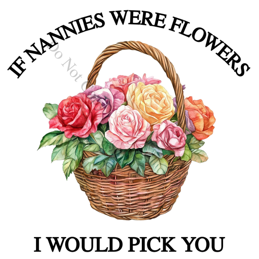 UVDTF Transfer - Beautiful mothers day basket of roses design (Choice of names)
