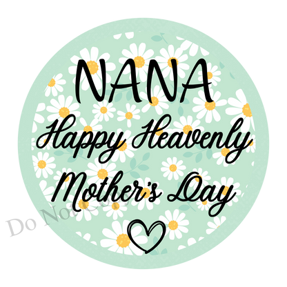 UVDTF Transfer - Beautiful Daisy Mothers Day Memorial Design for Solar Lights (Choice of Names)