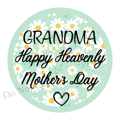 UVDTF Transfer - Beautiful Daisy Mothers Day Memorial Design for Solar Lights (Choice of Names)