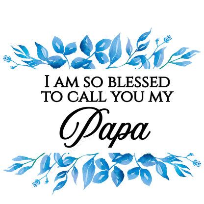 Digital Download - I Am So Blessed Male Names With Blue Leaf Surround - Set of 11
