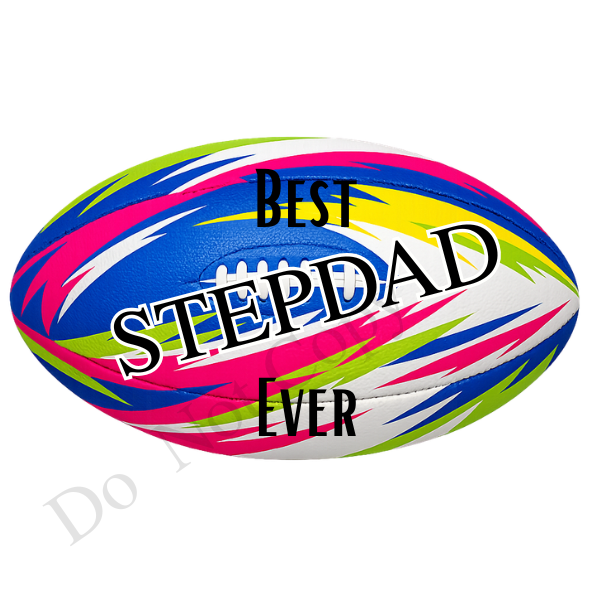 UVDTF Transfer - Vivid colour rugby ball suitable for keyrings  (Choice of Names)