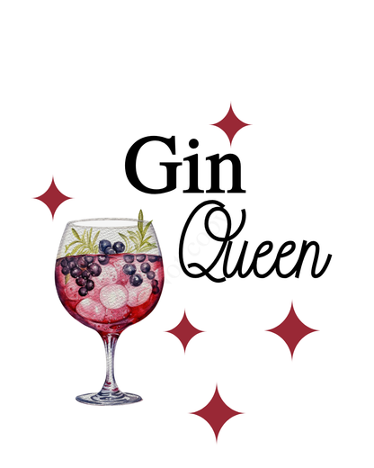 UV-DTF Transfer - Alcohol Queen designs for Woodform and Craft Shapes Direct baubles