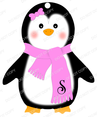UVDTF Transfer - Penguin Transfer for Woodform Crafts Penguin Bauble (Bespoke)