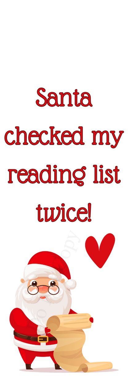 Digital Download - Christmas bookmarks - Set of 5