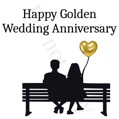 UV-DTF Transfer - Wedding Anniversary designs