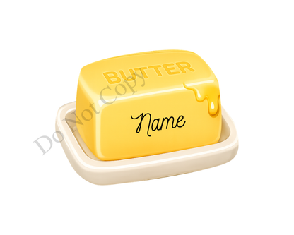 UVDTF Transfer - Squishy Butter Cute Viral Keyring Design (Bespoke)