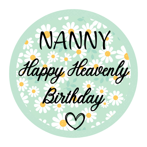 UVDTF Transfer - Beautiful Daisy Birthday Memorial Design for Solar Lights (Choice of Names)