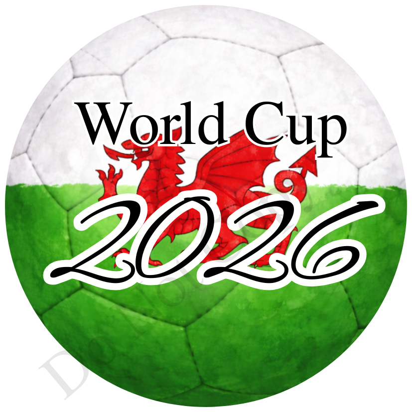 UVDTF Transfer - World cup football design suitable for 4cm keyrings  (Choice of designs)