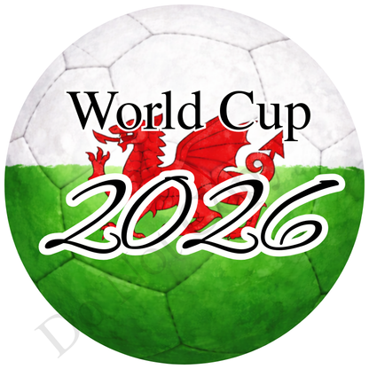 UVDTF Transfer - World cup football design suitable for 4cm keyrings  (Choice of designs)