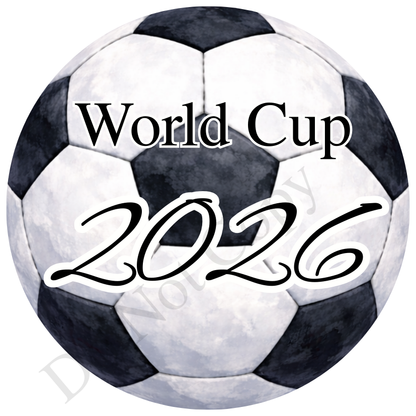UVDTF Transfer - World cup football design suitable for 4cm keyrings  (Choice of designs)