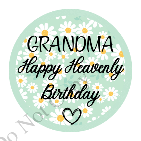 UVDTF Transfer - Beautiful Daisy Birthday Memorial Design for Solar Lights (Choice of Names)