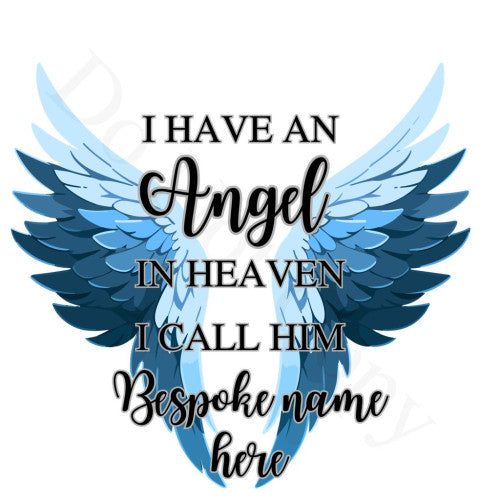 UV-DTF Transfer - Angel Memorial Wings (Bespoke)