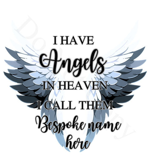 UV-DTF Transfer - Angel Memorial Wings (Bespoke)