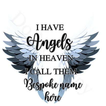 UV-DTF Transfer - Angel Memorial Wings (Bespoke)