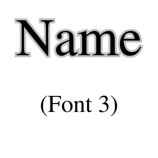 UV-DTF Name Style Three (Bespoke)