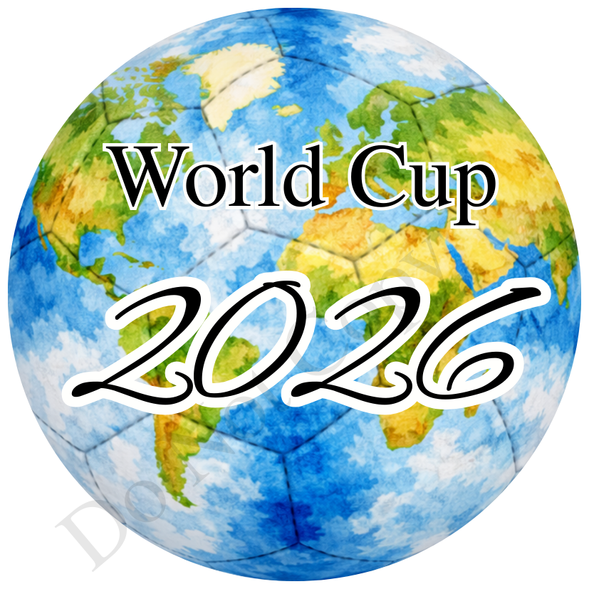 UVDTF Transfer - World cup football design suitable for 4cm keyrings  (Choice of designs)