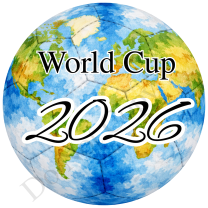 UVDTF Transfer - World cup football design suitable for 4cm keyrings  (Choice of designs)