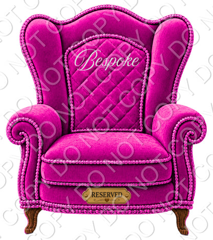 UV-DTF Transfer - Memorial Chairs to fit Woodform Acrylic Hanging Chairs Style 1 (Bespoke)
