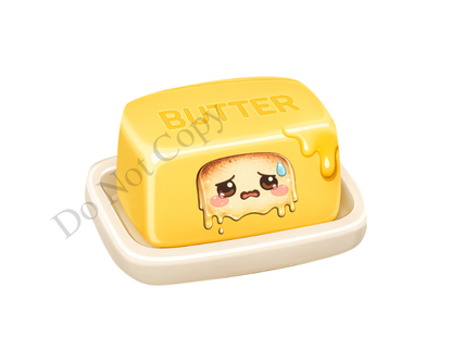 UVDTF Transfer - Squishy Butter Cute Viral Keyring Design