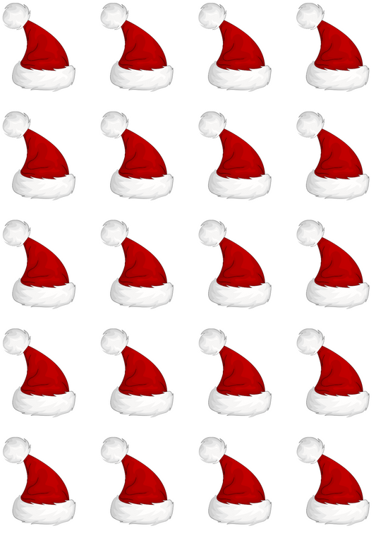 UV-DTF Transfer - Christmas Mix & Match Sheets Santa hat