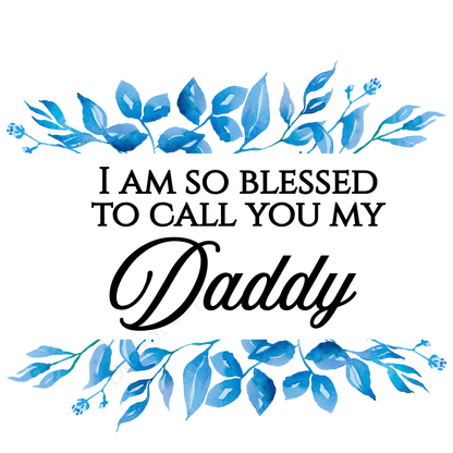 Digital Download - I Am So Blessed Male Names With Blue Leaf Surround - Set of 11
