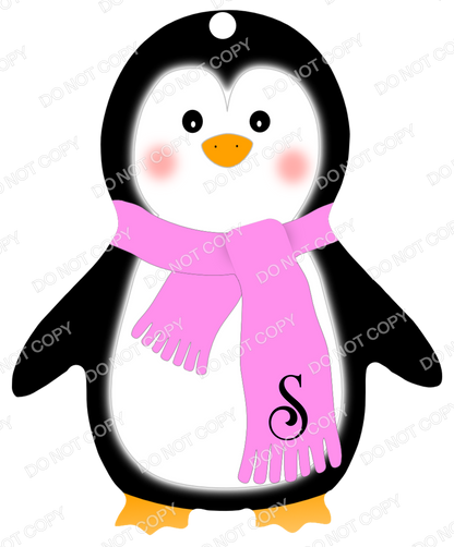 UVDTF Transfer - Penguin Transfer for Woodform Crafts Penguin Bauble (Bespoke)