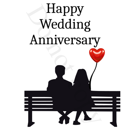 UV-DTF Transfer - Wedding Anniversary designs