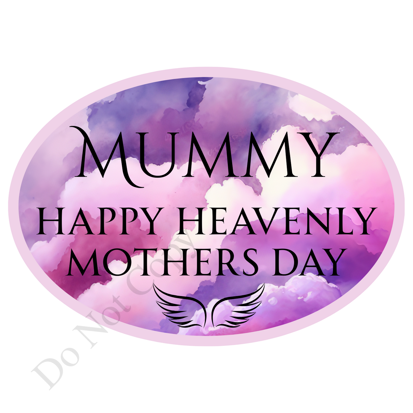 UVDTF Transfer - Beautiful Purple Hue Mothers Day Memorial Design for Solar Lights