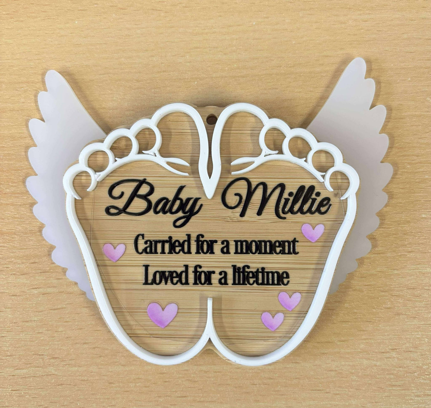 UV-DTF Transfer - Bespoke Baby Memorial Design (choice of colours)