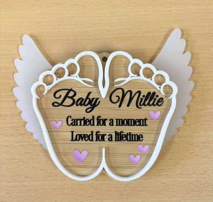 UV-DTF Transfer - Bespoke Baby Memorial Design (choice of colours)