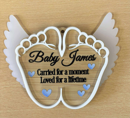 UV-DTF Transfer - Bespoke Baby Memorial Design (choice of colours)