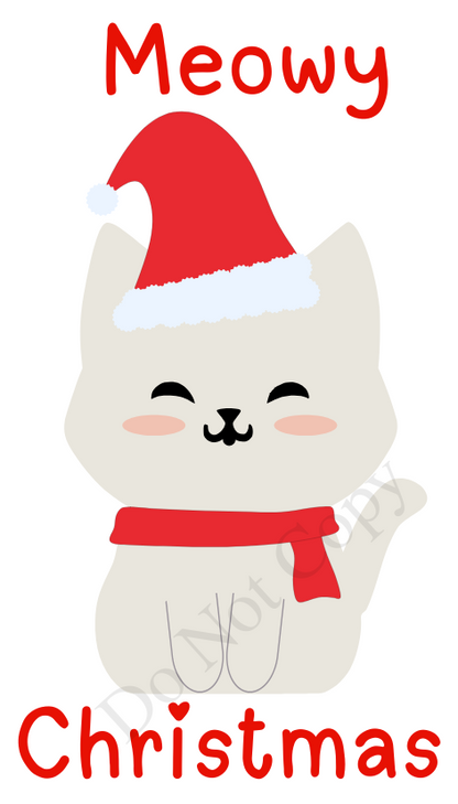 UV-DTF Transfer - Cute Christmas designs to fit the rangle multipack milk bottles