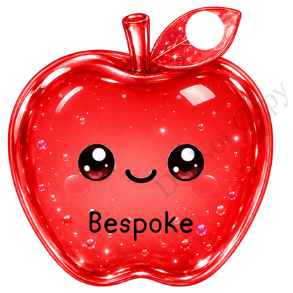 UVDTF Transfer - Cartoon Squishy Apple Cute Keyring Design (Bespoke)