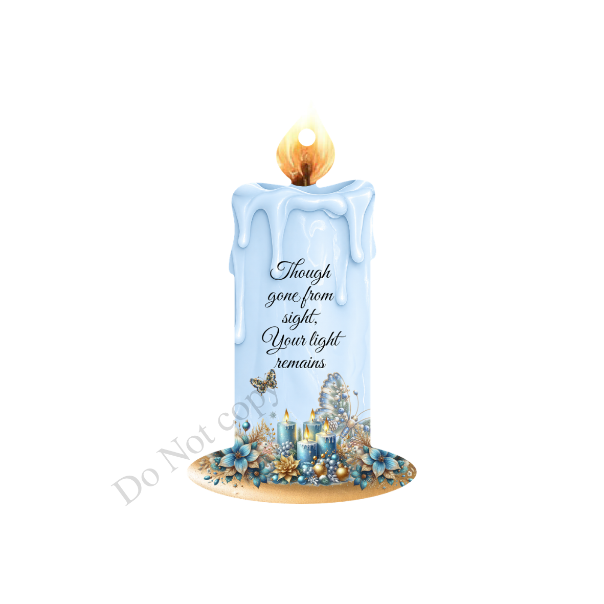UV-DTF Transfer - Candle design (choice of colours) for woodform hangiing candles