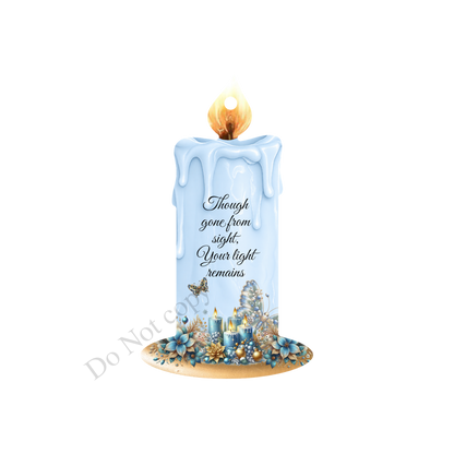 UV-DTF Transfer - Candle design (choice of colours) for woodform hangiing candles