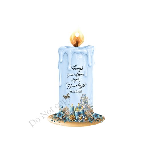 UV-DTF Transfer - Candle design (choice of colours) for woodform hangiing candles