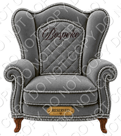 UV-DTF Transfer - Memorial Chairs to fit Woodform Acrylic Hanging Chairs Style 1 (Bespoke)