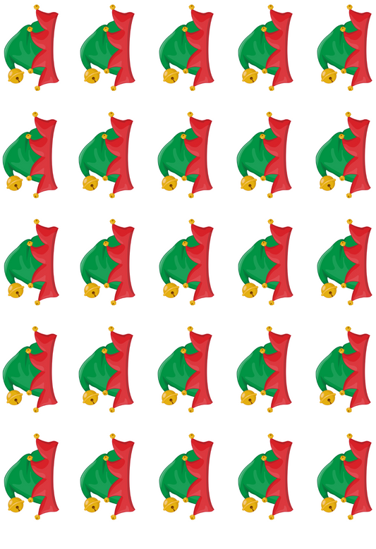 UV-DTF Transfer - Christmas Mix & Match Sheets Elf Hat