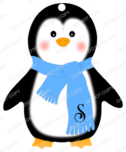 UVDTF Transfer - Penguin Transfer for Woodform Crafts Penguin Bauble (Bespoke)