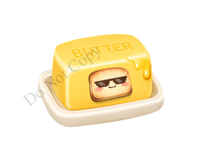 UVDTF Transfer - Squishy Butter Cute Viral Keyring Design