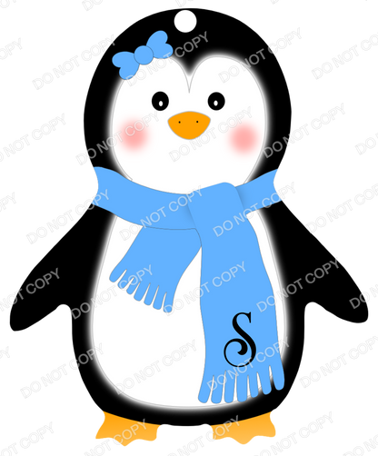 UVDTF Transfer - Penguin Transfer for Woodform Crafts Penguin Bauble (Bespoke)