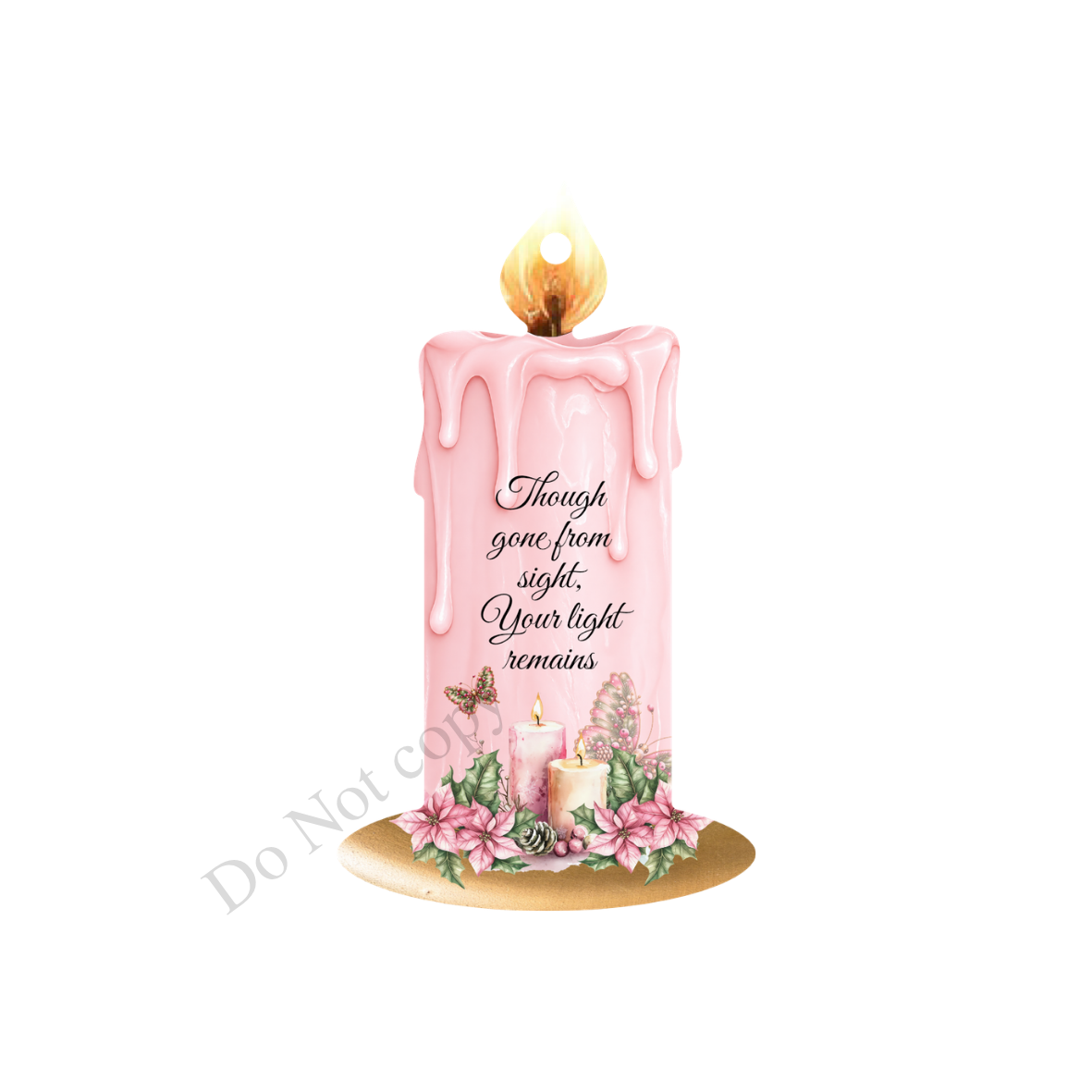 UV-DTF Transfer - Candle design (choice of colours) for woodform hangiing candles