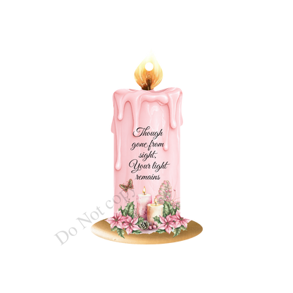 UV-DTF Transfer - Candle design (choice of colours) for woodform hangiing candles