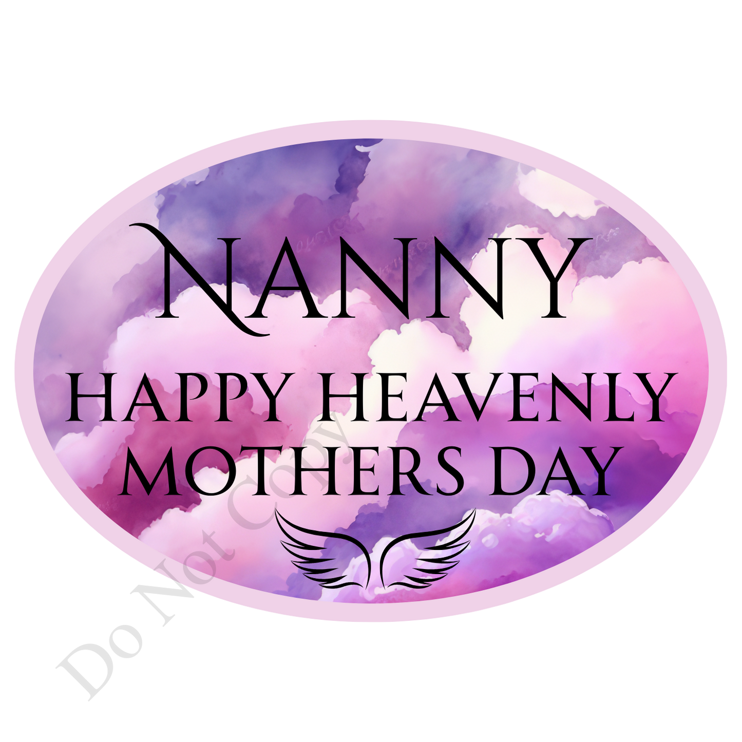 UVDTF Transfer - Beautiful Purple Hue Mothers Day Memorial Design for Solar Lights