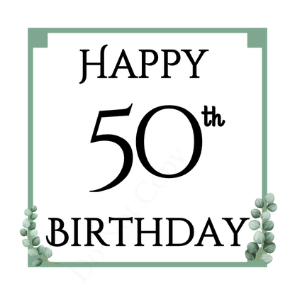 Digital Download - Sage Green Birthday Designs - Set of 7