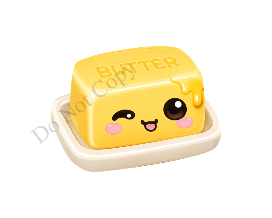 UVDTF Transfer - Squishy Butter Cute Viral Keyring Design